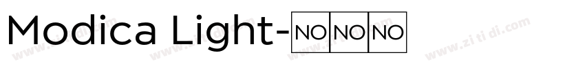 Modica Light字体转换